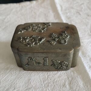 Antique Japanese Brass Pill Holder